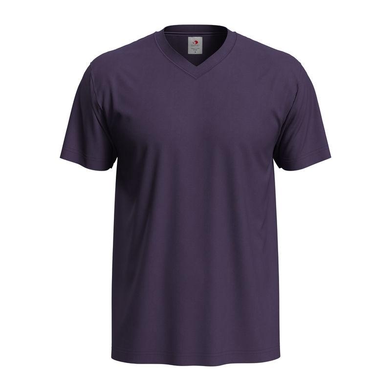 Tricou Unisex Classic-T cu guler în V