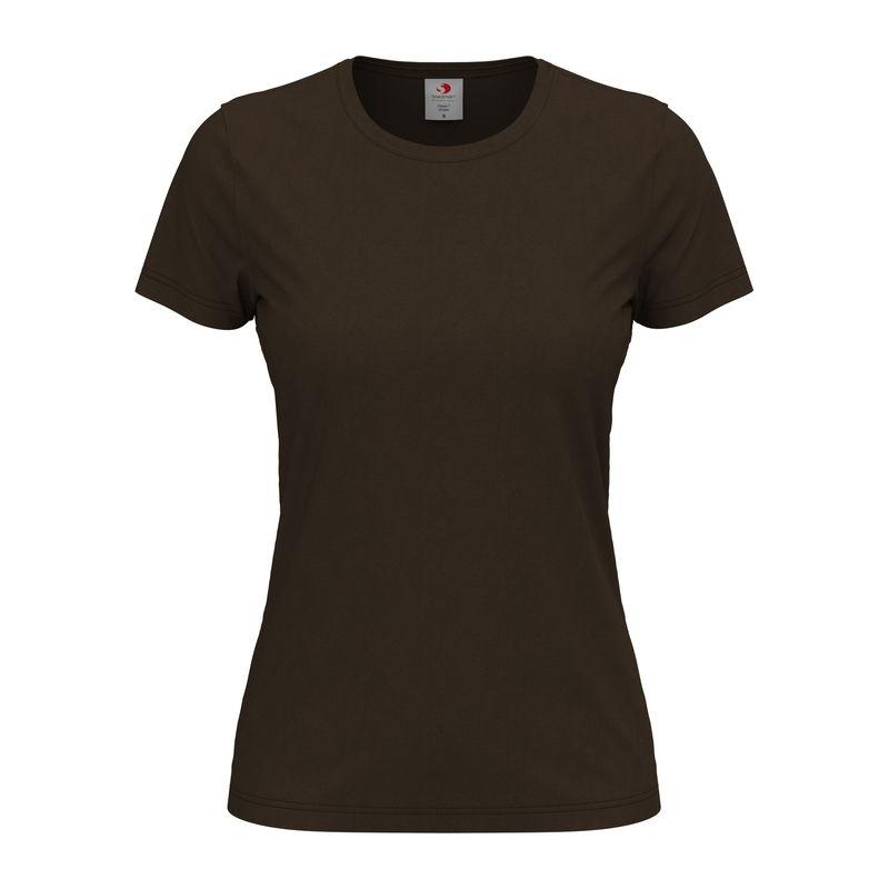 Tricou damă Classic-T Dark Chocolate L