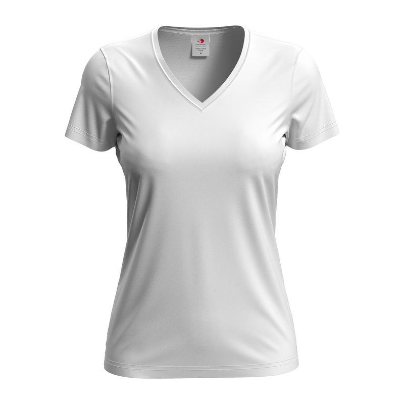 Tricou damă Classic-T cu guler în V