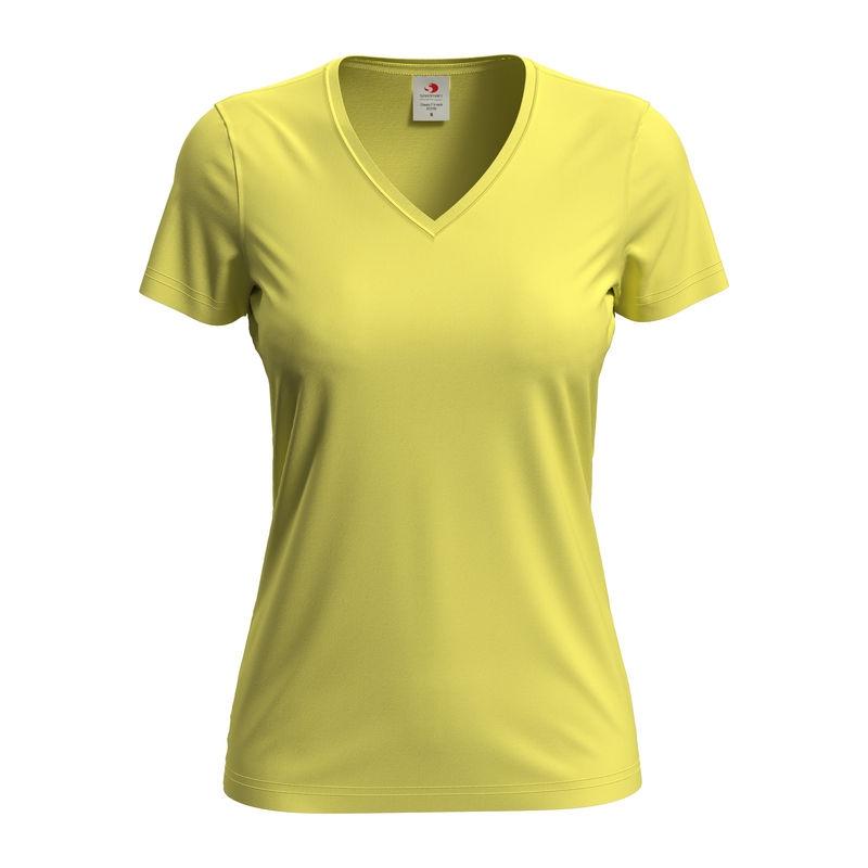 Tricou damă Classic-T cu guler în V