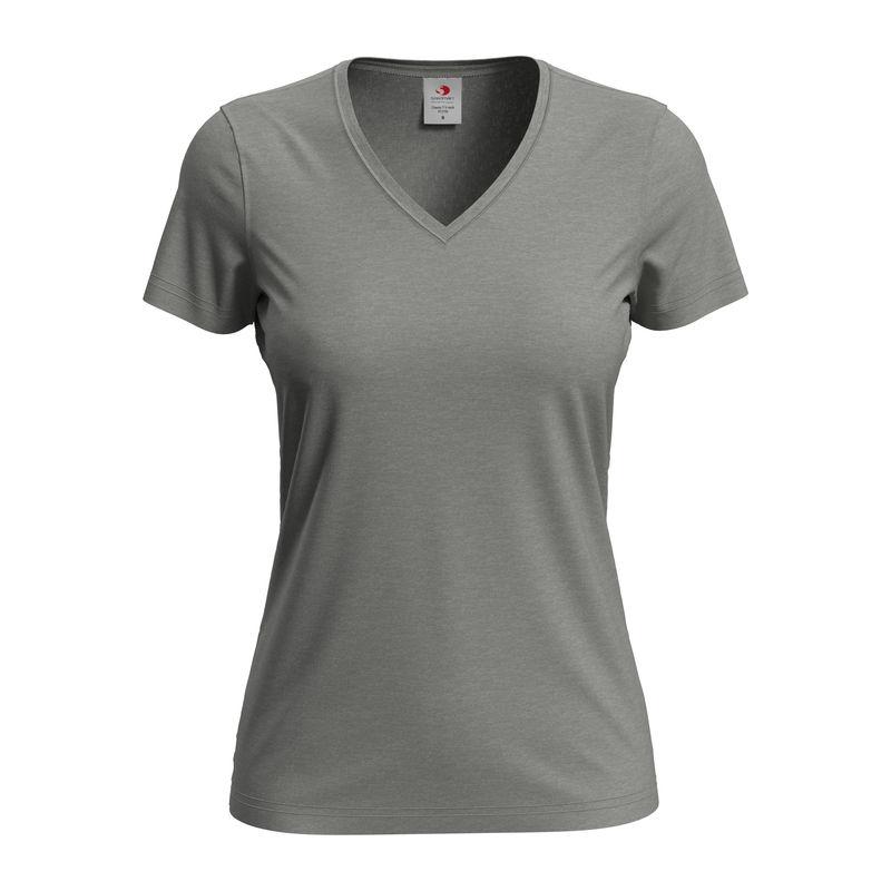 Tricou damă Classic-T cu guler în V