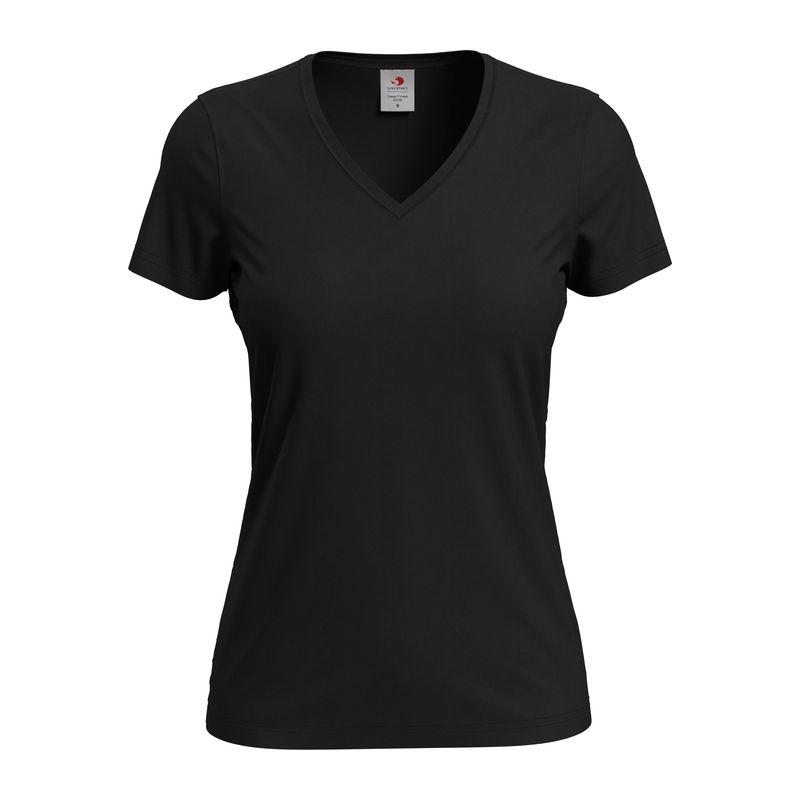 Tricou damă Classic-T cu guler în V
