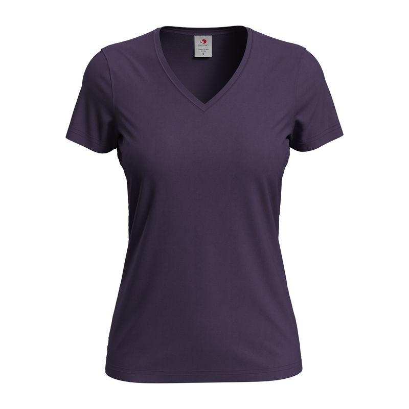 Tricou damă Classic-T cu guler în V
