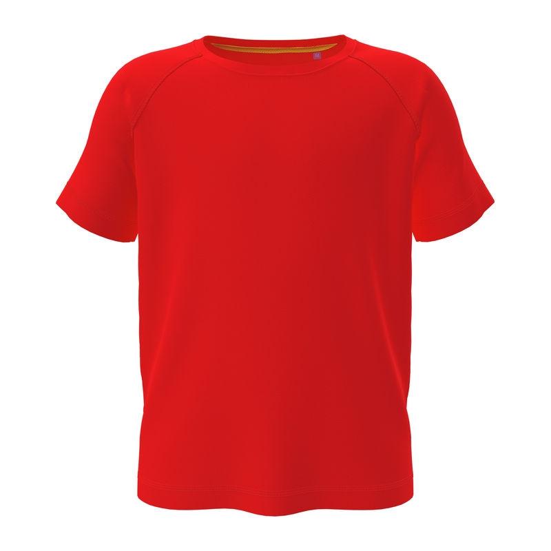 Tricou copii Mesh Raglan Rosu S