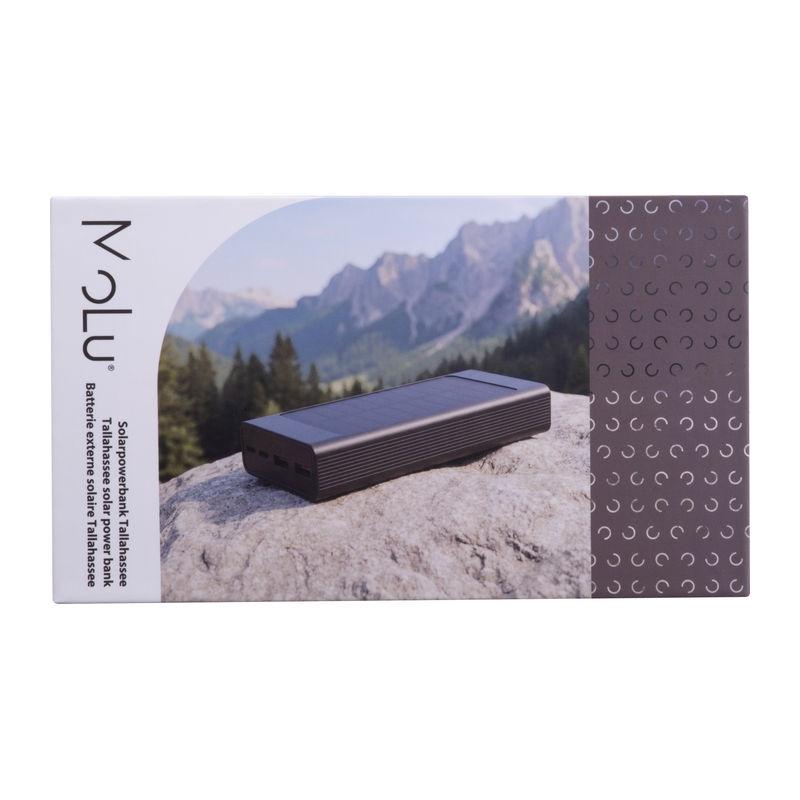 Baterie externă solară MoLu Tallahassee, 20.000 mAh Negru