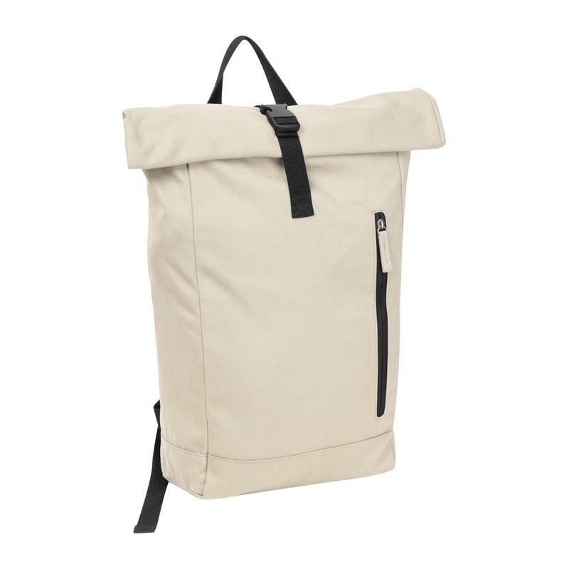 Rucsac din bumbac reciclat Woodstock Beige