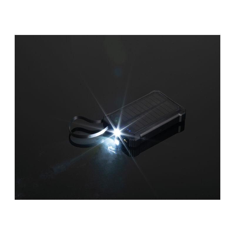 Baterie externă solară Breda, 10.000 mAh Negru