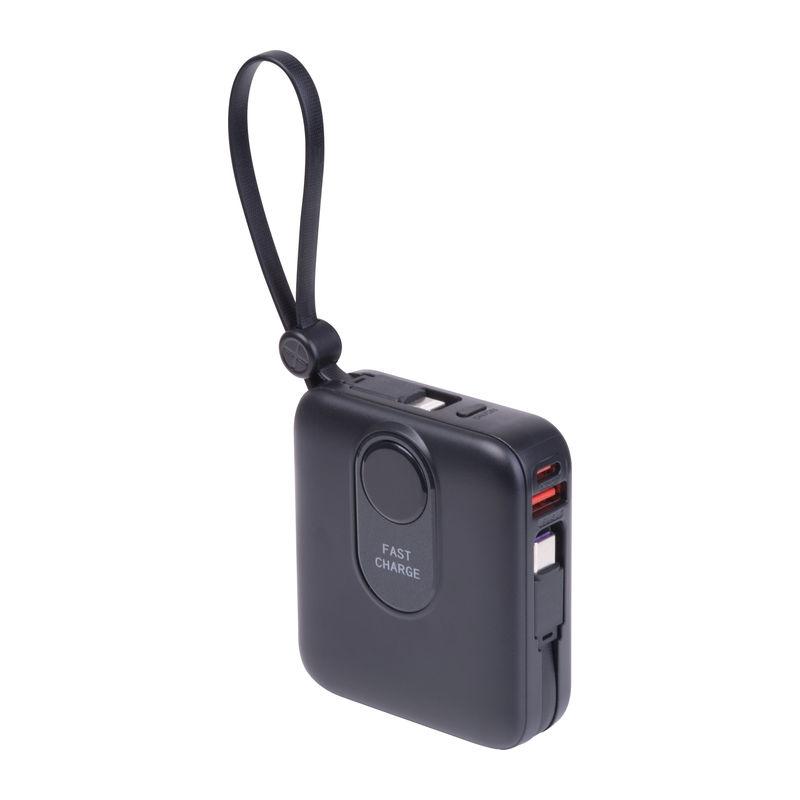 Baterie externă Calais, 10.000 mAh Negru
