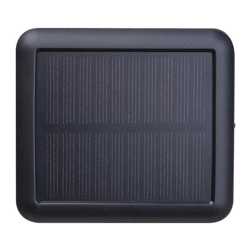 Baterie externă solară Crete, 10.000 mAh Negru