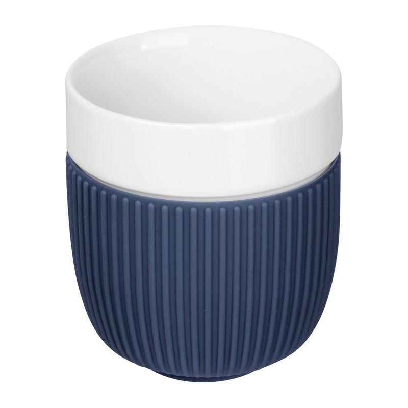 Pahar cu design striat Fontana Albastru închis