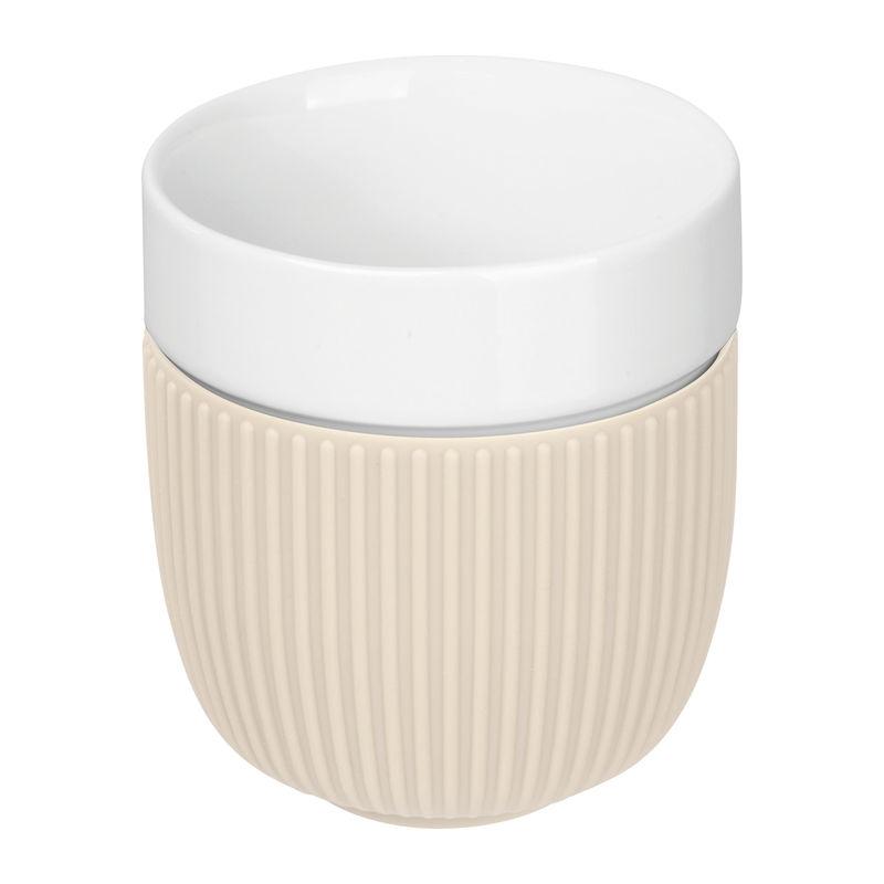 Pahar cu design striat Fontana Beige