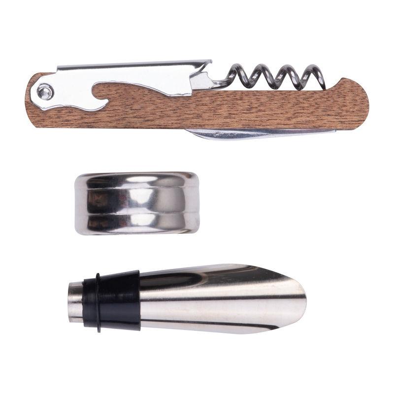 Set de accesorii pentru vin Livorno Negru