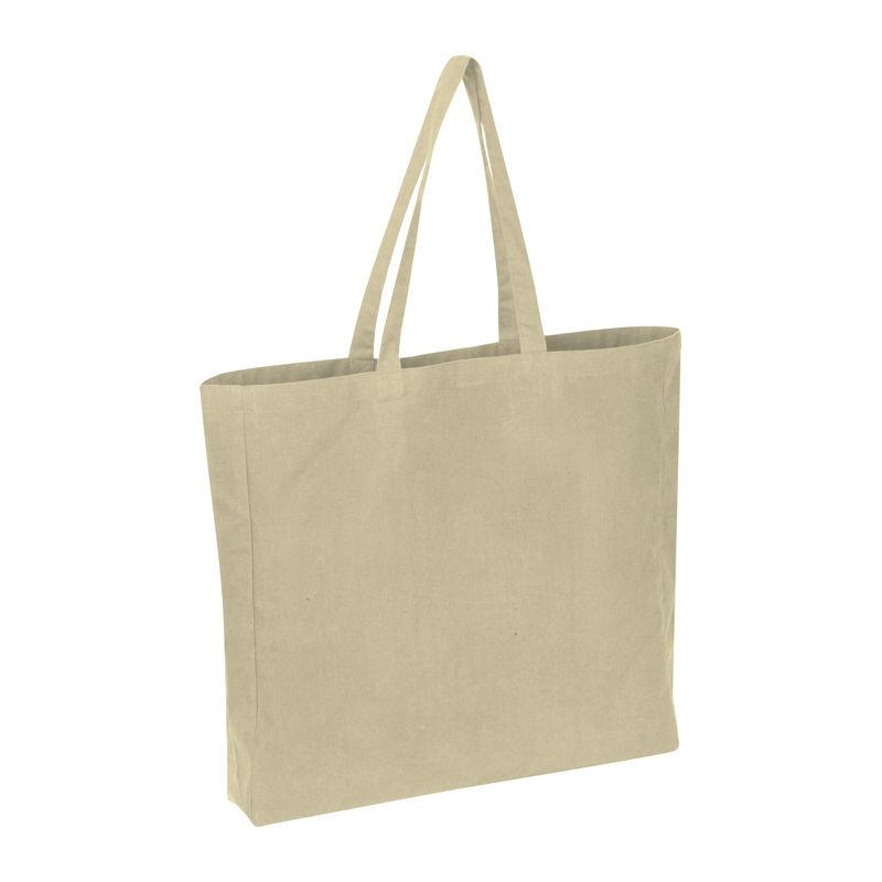 Sacoșă din bumbac reciclat Manhattan Beige