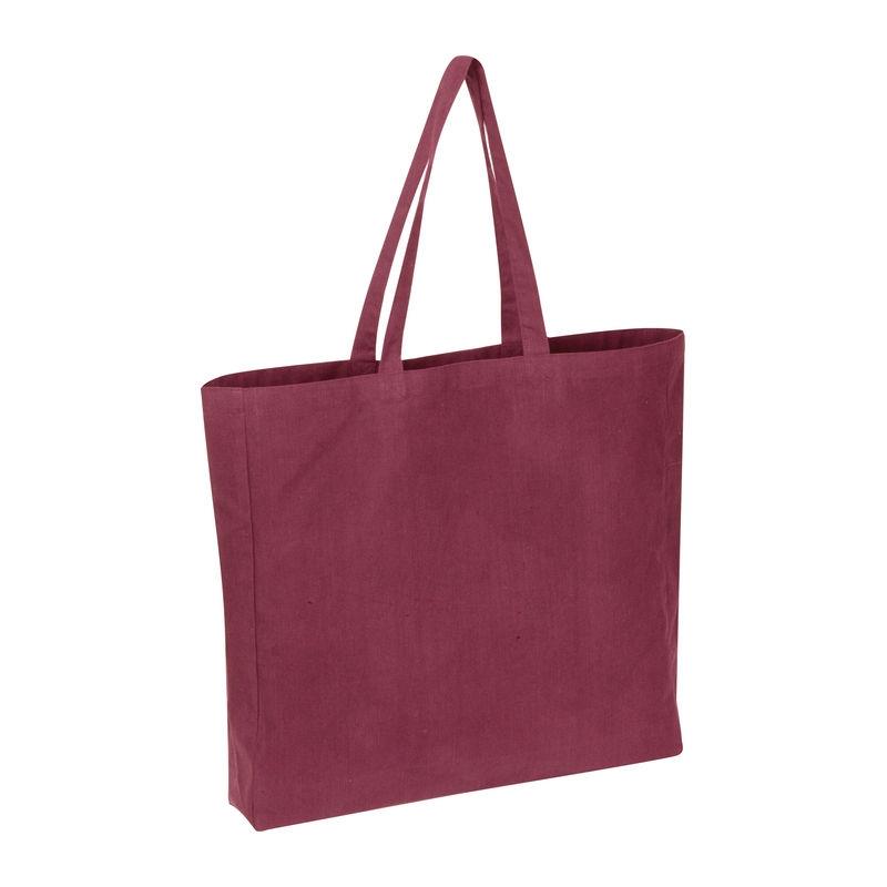 Sacoșă din bumbac reciclat Manhattan Bordeaux