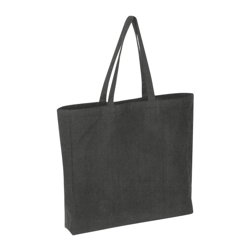 Sacoșă din bumbac reciclat Manhattan Negru