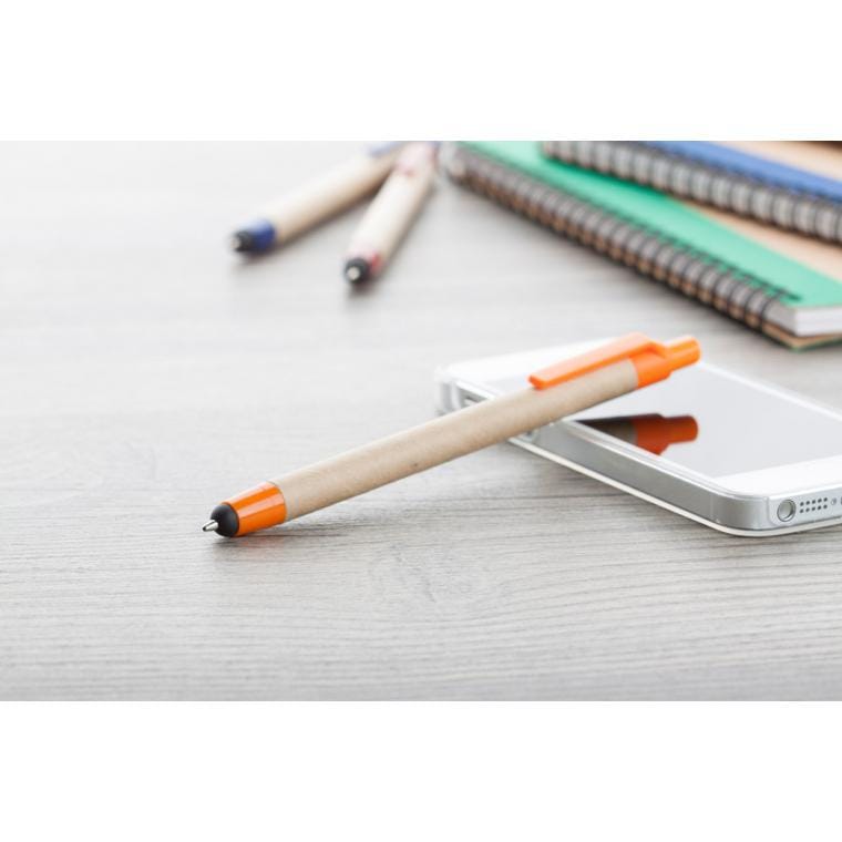Pix cu stylus touch screen Tempe natural portocaliu