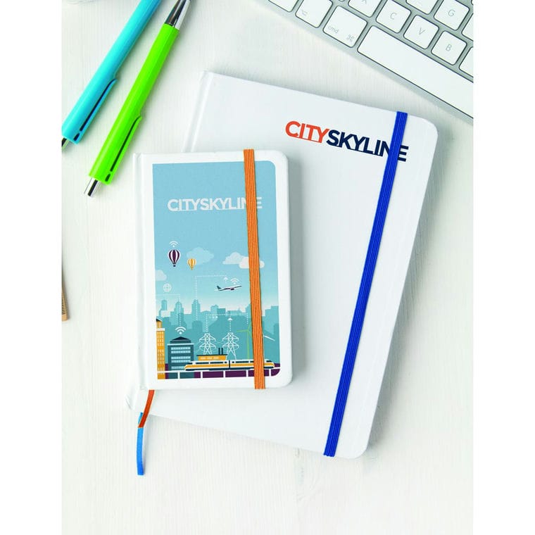 Blocnotes Pendula A6 portocaliu alb