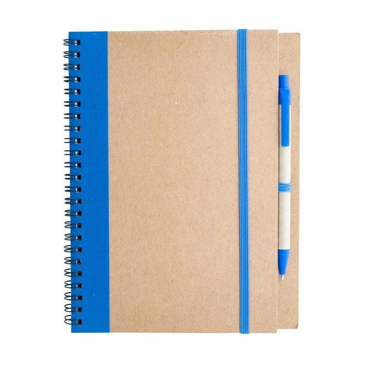 Blocnotes Platanus A5 albastru natural