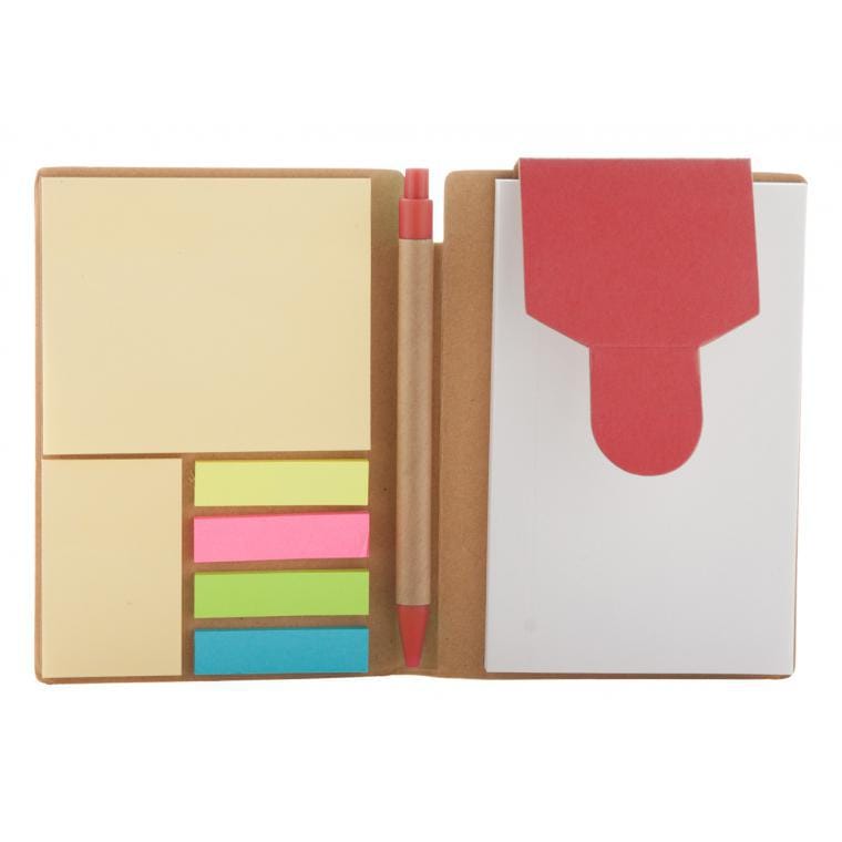 Blocnotes Cravis roșu natural