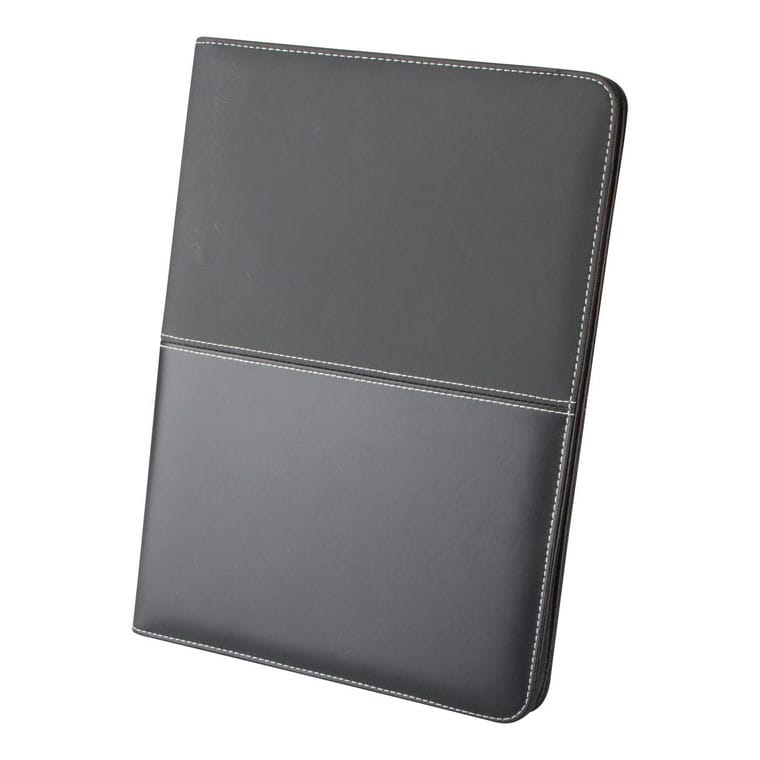 Mapă documente A4 cu fermoar Duotone Zip negru