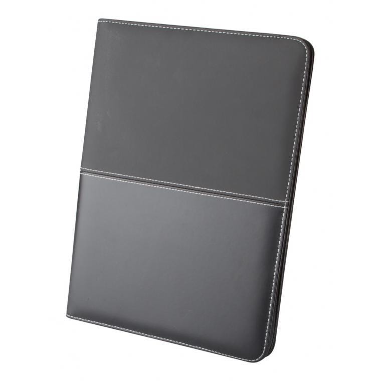 Mapă documente A4 cu fermoar Duotone Zip negru