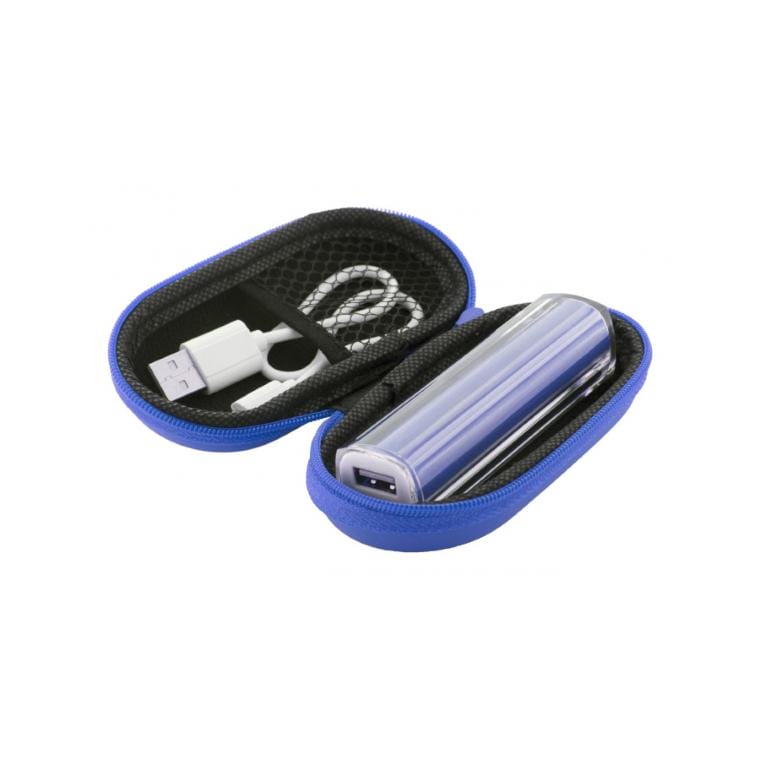 Baterie externă Tradak albastru alb 2200 mAh