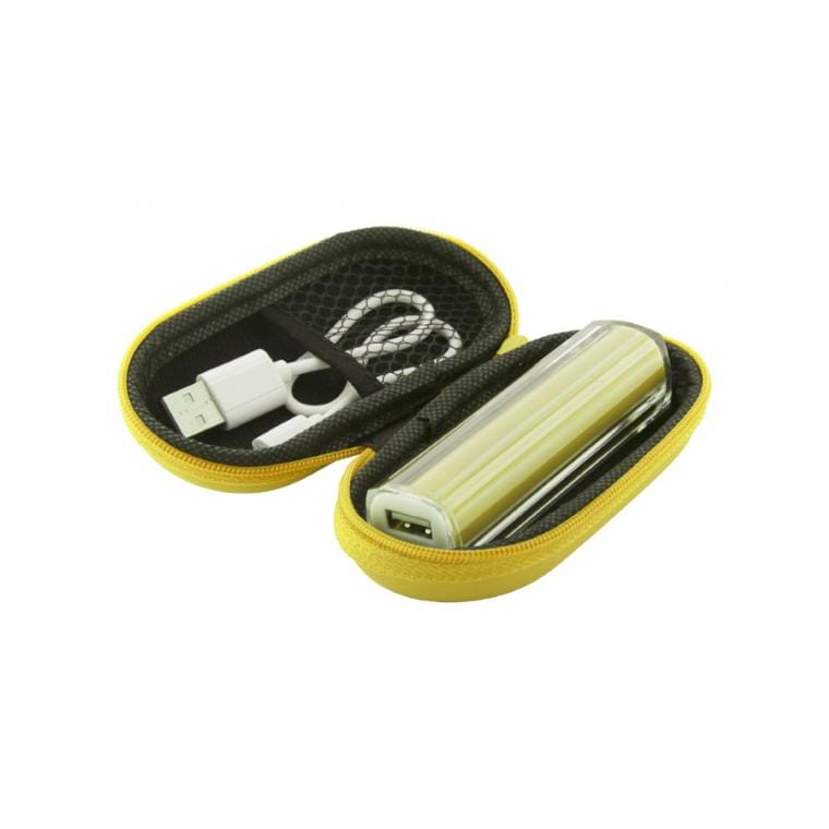 Baterie externă Tradak galben alb 2200 mAh