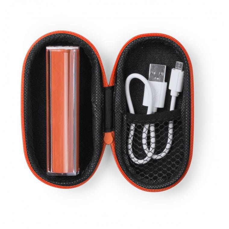 Baterie externă Tradak portocaliu alb 2200 mAh