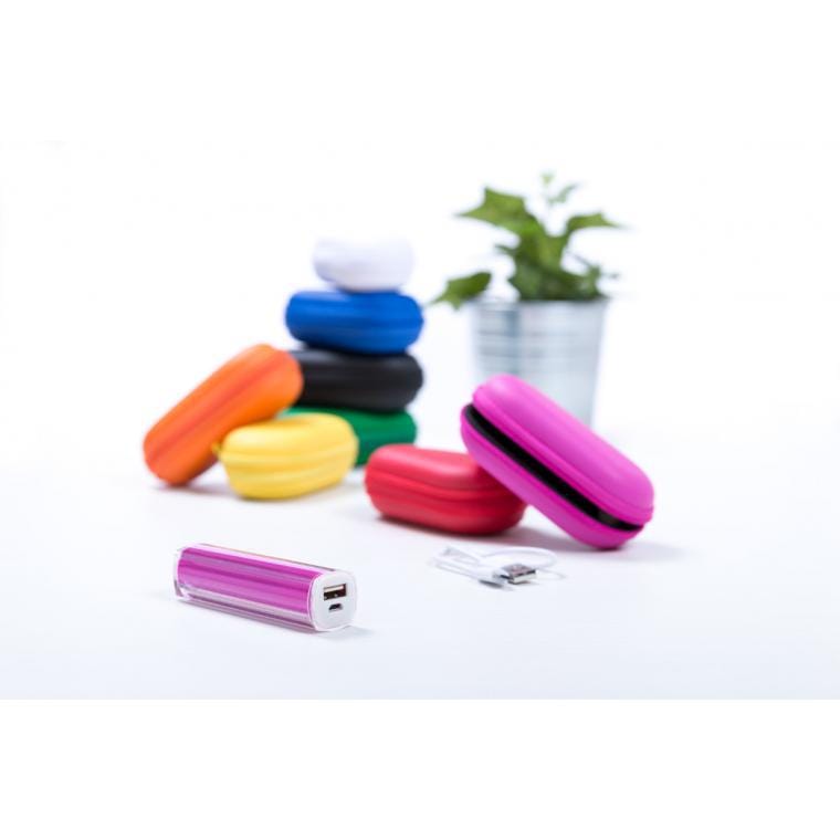 Baterie externă Tradak roz alb 2200 mAh