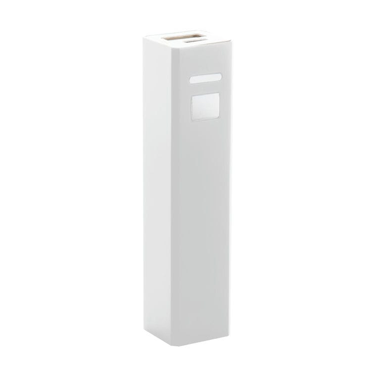 Baterie externă USB Balzur alb alb 2200 mAh