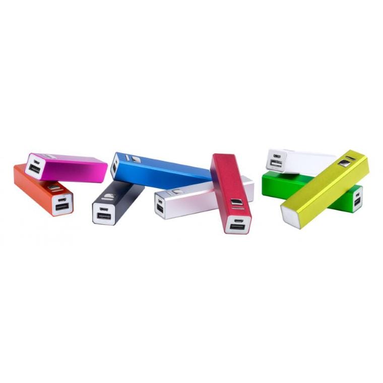 Baterie externă USB Balzur galben alb 2200 mAh