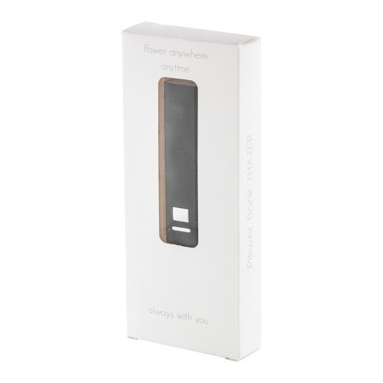 Baterie externă USB Balzur negru alb 2200 mAh