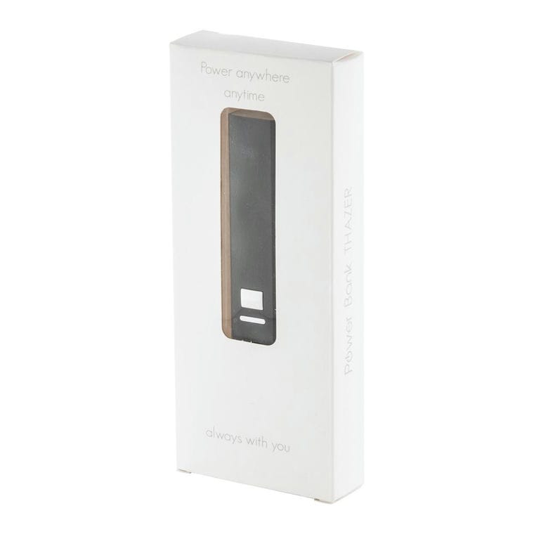 Baterie externă USB Balzur negru alb 2200 mAh