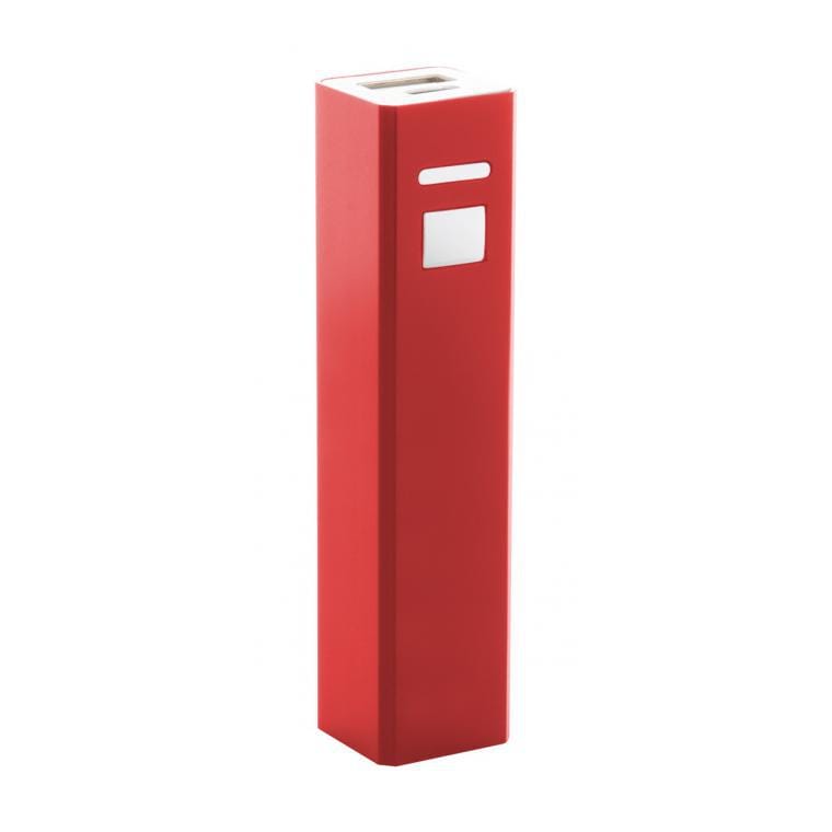 Baterie externă USB Thazer roșu alb 2200 mAh