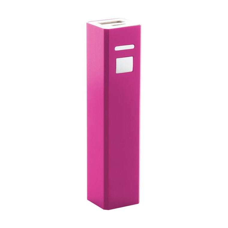 Baterie externă USB Balzur roz alb 2200 mAh