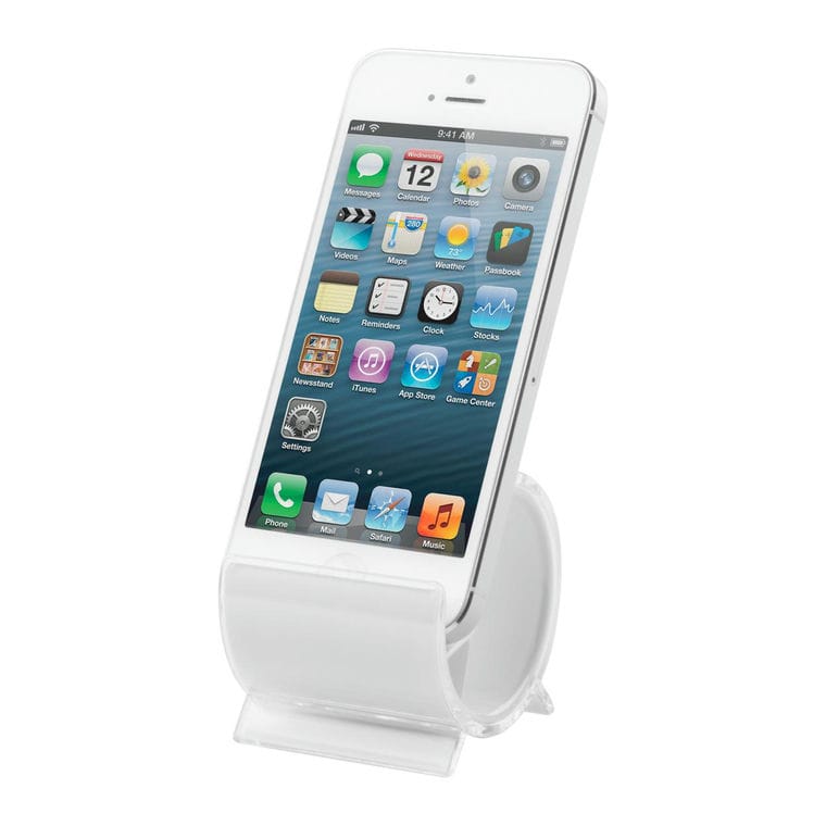 Suport telefon mobil Barry alb transparent