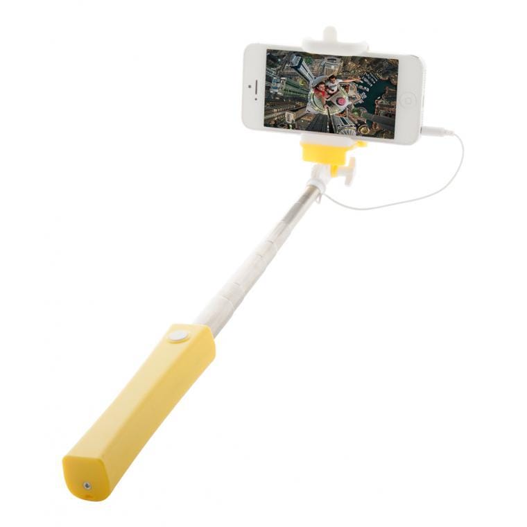 Selfie stick Kroper galben alb