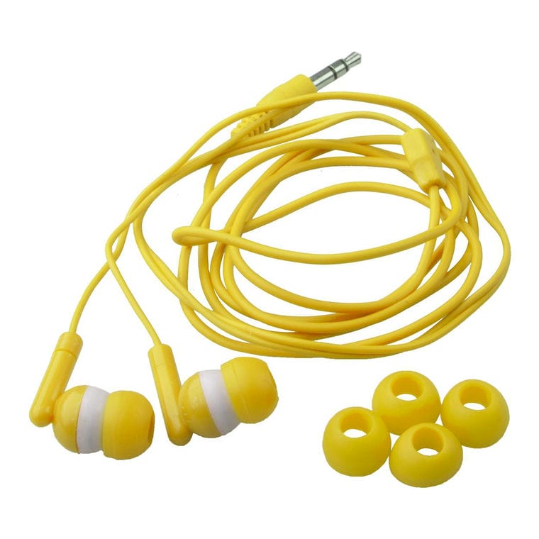 Căști pentru telefon Cort alb galben