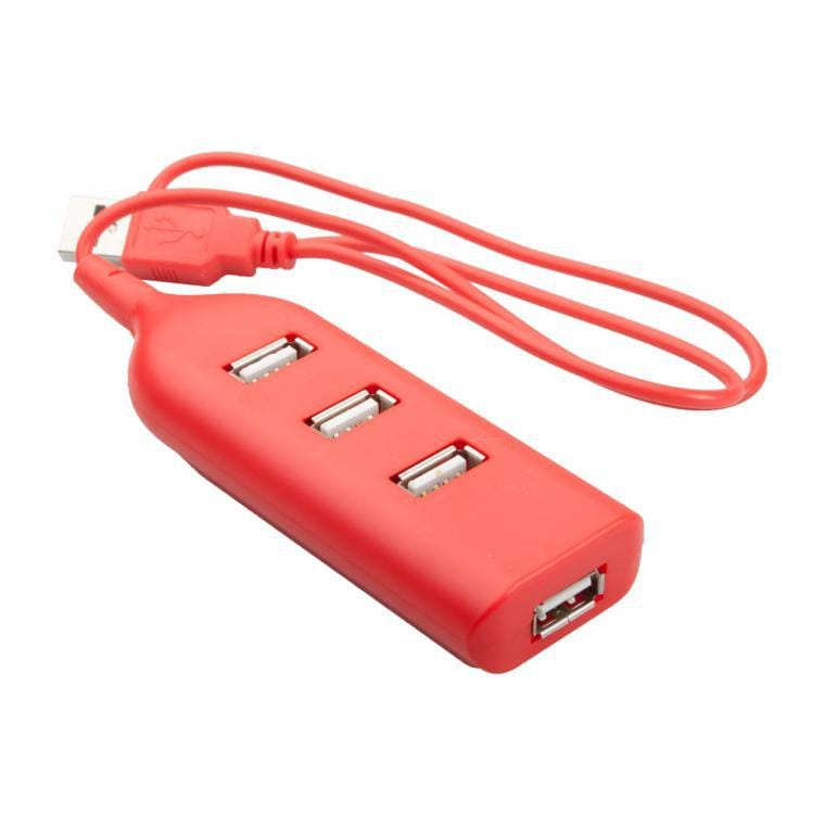 Hub USB Ohm roșu