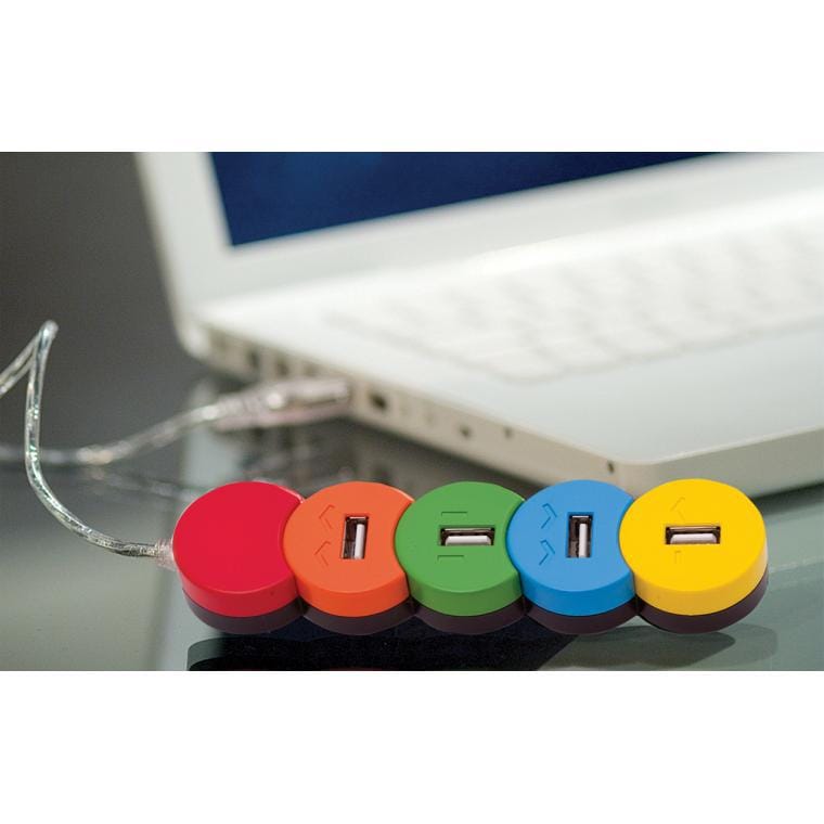 Cablu USB Proc multicolor alb