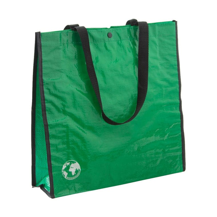 Sacoșă de cumpărături Recycle verde negru