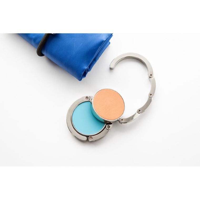 Cârlig geantă Factor argintiu albastru deschis