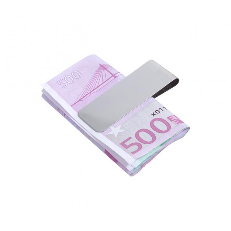 Clip cromat pentru bancnote Mercur argintiu