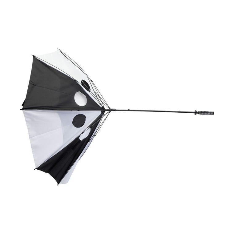 Umbrelă antivânt Budyx negru alb
