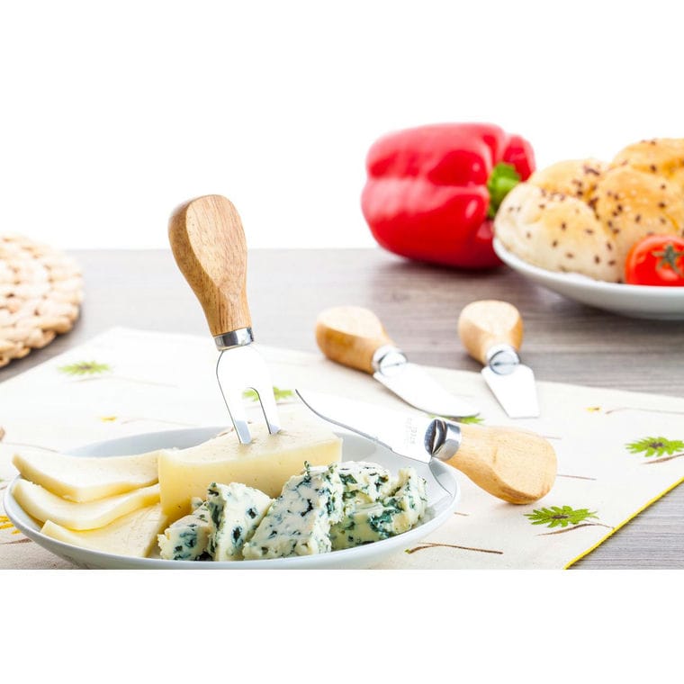 Set cuţite pentru bânzeturi Gouda natural