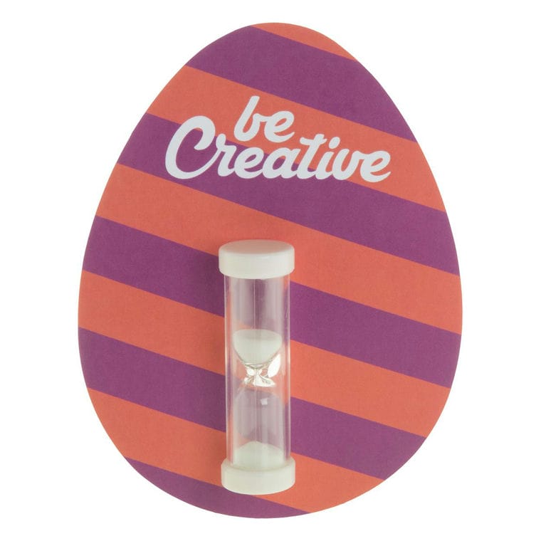 Clepsidră Sandy alb transparent