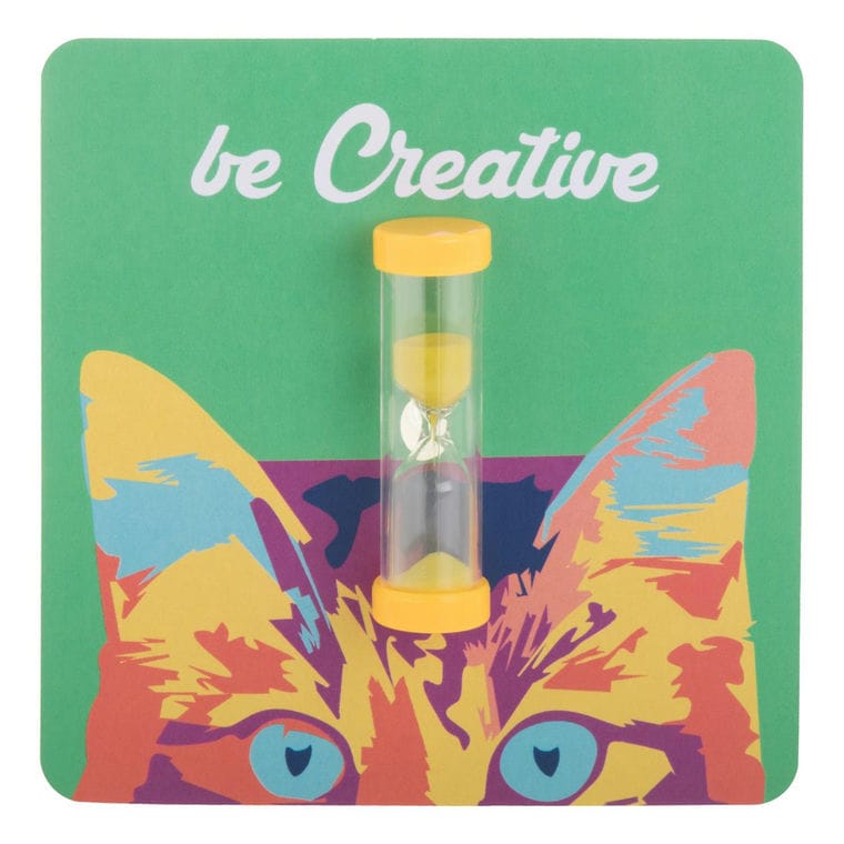 Clepsidră Sandy galben transparent