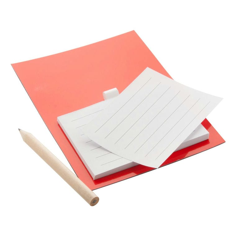 Blocnotes magnetic Pecfri roșu