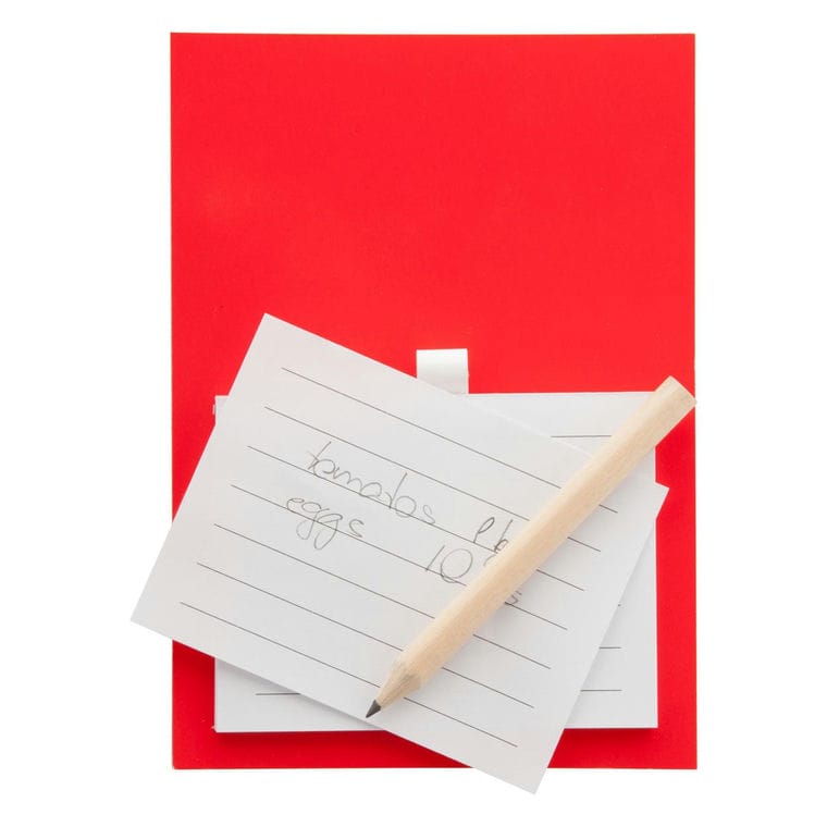 Blocnotes magnetic Pecfri roșu