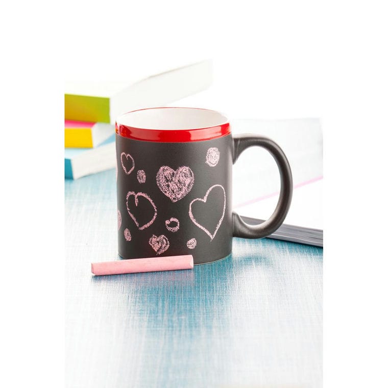 Cană Colorful negru roșu